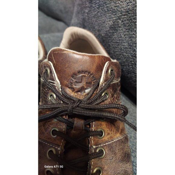 Doc Martens Distressed Brown Oxfords Shoes Mens Size 8 - Picture 3 of 7